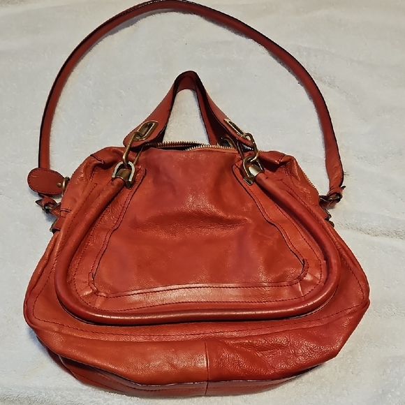 Chloe Paraty Women’s Leather Shoulder Bag - Red - Picture 6 of 11